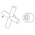 Bristan Tap Handle and Shroud (2998824600) - thumbnail image 1