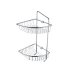 Bristan Two Tier Wall Fixed Wire Basket - Chrome (COMP BASK07 C) - thumbnail image 1