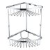 Bristan Two Tier Corner Fixed Wire Basket (COMP BASK06 C) - thumbnail image 1