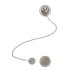 Burlington Bath Overflow Plug & Chain Waste - Brushed Nickel (W3BNKL) - thumbnail image 1