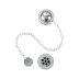Burlington Bath Overflow Plug & Chain Waste - Chrome (W3) - thumbnail image 1