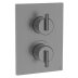 Crosswater Crossbox 3ONE6 Dual Outlet Trimset - Stainless Slate (TLCB1500LBPST) - thumbnail image 1