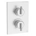 Crosswater Crossbox 3ONE6 Single Outlet Trimset - Stainless Steel (TLCB1000LBPS) - thumbnail image 1