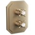 Crosswater Crossbox Belgravia Double Outlet Trimset - Brushed Brass (BLCB1500LBPF_V2) - thumbnail image 1