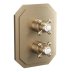 Crosswater Crossbox Belgravia Triple Outlet Trimset - Brushed Brass (BLCB2500LBPF) - thumbnail image 1