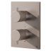 Crosswater Crossbox MPRO Dual Outlet Mixer Shower Valve - Fluted - Brushed Nickel (PROCB1500RL_F) - thumbnail image 1