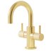 Crosswater MPRO Mini Fluted Basin Tap - Brushed Brass (PRO118DNF_F) - thumbnail image 1