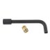 Crosswater PRO120 220mm Spout - Matt Black (PRO120SPOUT220M) - thumbnail image 1