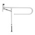 Croydex 850mm Fold Away Hand Rail With Drop Down Leg - White (AP502922) - thumbnail image 1