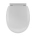 Croydex Anti-Bac Polyproplylene Toilet Seat - White (WL400022H) - thumbnail image 1