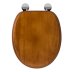 Croydex Antique Pine Flexi-Fix Toilet Seat (WL602250H) - thumbnail image 1