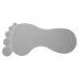 Croydex Big Foot Rubber Bath Mat - Grey (AG220031H) - thumbnail image 1