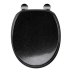 Croydex Black Quartz Flexi-Fix Toilet Seat (WL601821H) - thumbnail image 1