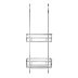 Croydex Brockham Two Tier Hook Over Basket - Chrome (QM802841) - thumbnail image 1