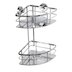 Croydex Charlwood Flexi-Fix two tier corner basket (QM813841) - thumbnail image 1