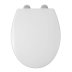 Croydex Corvo Stick 'N' Lock Toilet Seat - White (WL610622H) - thumbnail image 1
