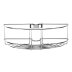 Croydex Easy Fit Shower Riser Rail Basket - Chrome (QM261041) - thumbnail image 1