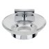 Croydex Flexi-Fix Chester Soap Dish and Holder - Chrome (QM441941) - thumbnail image 1