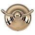 Croydex Flexi-Fix Grosvenor Gold Double Robe Hook (QM701703) - thumbnail image 1