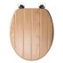 Croydex Geneva Flexi-Fix Toilet Seat - Oak Effect (WL602176H) - thumbnail image 1