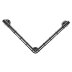 Croydex Grab 'N' Grip L-Shaped Grab Bar - Chrome (AP531041) - thumbnail image 1