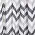 Croydex Grey Chevron Textile Shower Curtain (AF672031H) - thumbnail image 1
