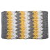 Croydex Grey, White and Yellow Patterned Bathroom Mat (AN170101) - thumbnail image 1