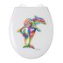 Croydex Hannah McWave Flexi Fix Toilet Seat - Steven Brown (WL604222H) - thumbnail image 1