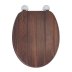 Croydex Molvena Flexi-Fix Wood Toilet Seat - Walnut Effect (WL610477H) - thumbnail image 1