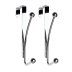 Croydex Over Door Ball Hook - Pack Of Two - Chrome (QM260041) - thumbnail image 1