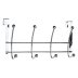 Croydex Over Door Ball Mutli Hook - Chrome (QM260141) - thumbnail image 1