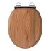 Croydex Rutland Flexi-Fix Toilet Seat - Solid Oak (WL602376H) - thumbnail image 1