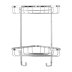 Croydex Small Two Tier Corner Basket - Chrome (QM260841) - thumbnail image 1