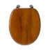 Croydex Solid Wood Toilet Seat - Antique Pine (WL515041) - thumbnail image 1