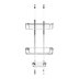 Croydex Stainless Steel Over-Hook Three Tier Basket - Chrome (QM394341) - thumbnail image 1