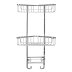 Croydex Stainless Steel Three Tier Corner Basket - Chrome (QM392841) - thumbnail image 1