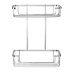 Croydex Stainless Steel Two Tier Cosmetic Basket (QM390541) - thumbnail image 1