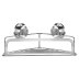 Croydex Stick 'N' Lock Corner Basket - Chrome (QM295941) - thumbnail image 1