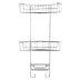 Croydex Three Tier Corner Basket - Chrome (QM262841) - thumbnail image 1