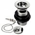 Deva 1.25" Slotted Basin Waste With Brass Plug & Chain - Chrome (DW300/017) - thumbnail image 1