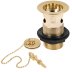 Deva 1.25" Slotted Basin Waste With Brass Plug - Gold (DW300/501) - thumbnail image 1