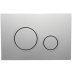 Fluidmaster T-Series Circle Dual Flush ABS Plate - Matt Chrome (P47-0110-0240) - thumbnail image 1