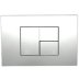 Fluidmaster T-Series Tile Dual Flush ABS Plate - Gloss Chrome (P45-0120-0240) - thumbnail image 1