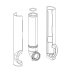 Flush Pipe with Cover & Seal for 1180mm (from Aug2013) and Slimline (K301D) Cistern Only (ABSP-20-0074) - thumbnail image 1