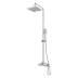 Gainsborough Square Dual Outlet Bar Mixer Shower - Chrome (GDSE) - thumbnail image 1