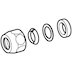 Geberit 3/8" brass union connection screw fitting (294.833.21.1) - thumbnail image 1
