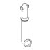 Geberit 90 degree urinal connection bend (240.650.00.1) - thumbnail image 1