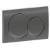 Geberit Alpha01 Dual Flush Plate - Round - Black Chrome (115.035.QC.1) - thumbnail image 1
