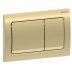 Geberit Alpha01 Dual Flush Plate - Square - Brass Colour (115.055.QE.1) - thumbnail image 1