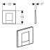 Geberit Bolero urinal cover plate - matt chrome (241.922.46.1) - thumbnail image 1